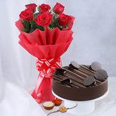Rosy Rakhi Blossoms